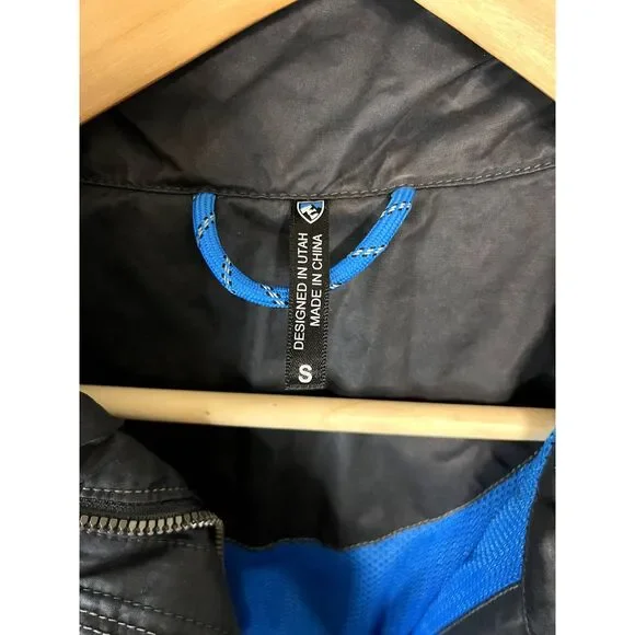 Kuhl Lena Grey Hooded Trench Coat Water Resistant Size Small - Picture 3 of 7